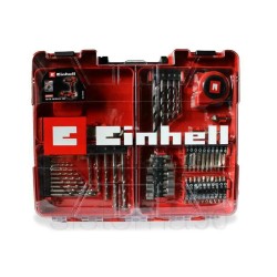 Einhell - Kit trapano avvitatore con 2 batterie 18V 2.0Ah + kit da 64 pezzi